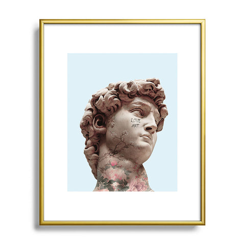Jonas Loose DAVID LOVES ART Metal Framed Art Print