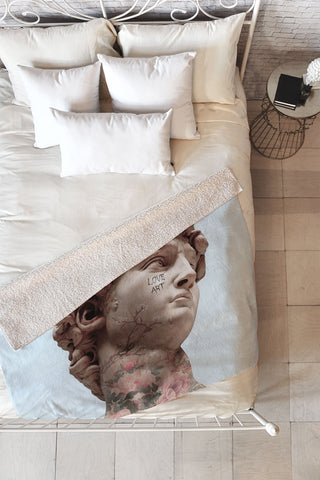 Jonas Loose DAVID LOVES ART Fleece Throw Blanket