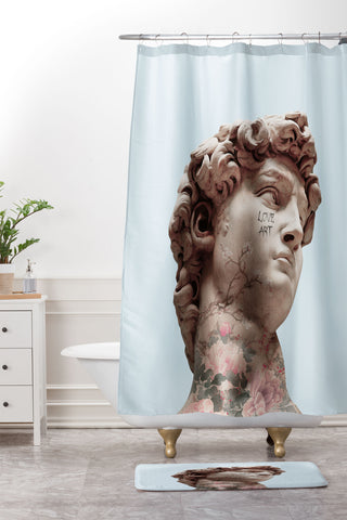 Jonas Loose DAVID LOVES ART Shower Curtain And Mat