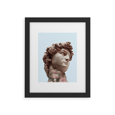 Jonas Loose DAVID LOVES ART Framed Art Print