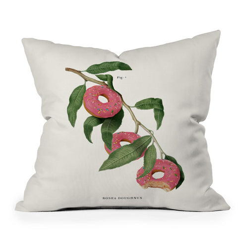 Jonas Loose Donut Plant Throw Pillow