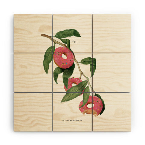 Jonas Loose Donut Plant Wood Wall Mural