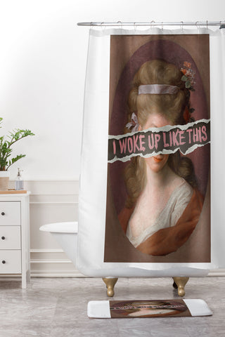 Jonas Loose I Woke Up Like This I Shower Curtain And Mat