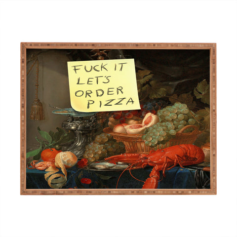 Jonas Loose Lets Order Pizza Rectangular Tray
