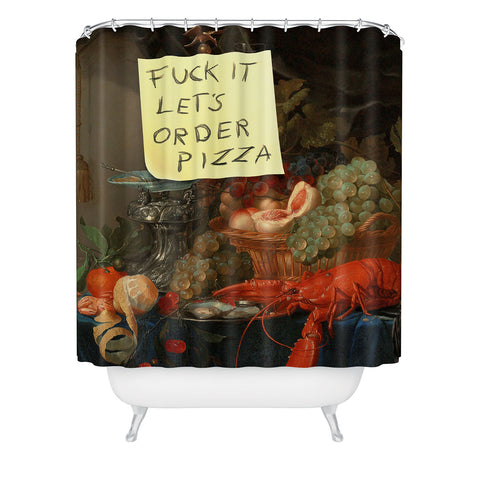 Jonas Loose Lets Order Pizza Shower Curtain