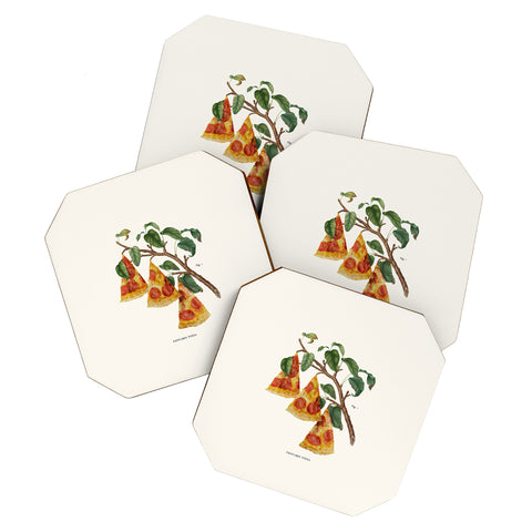 Jonas Loose Pizza Plant Coaster Set