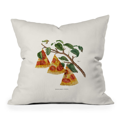 Jonas Loose Pizza Plant Outdoor Throw Pillow