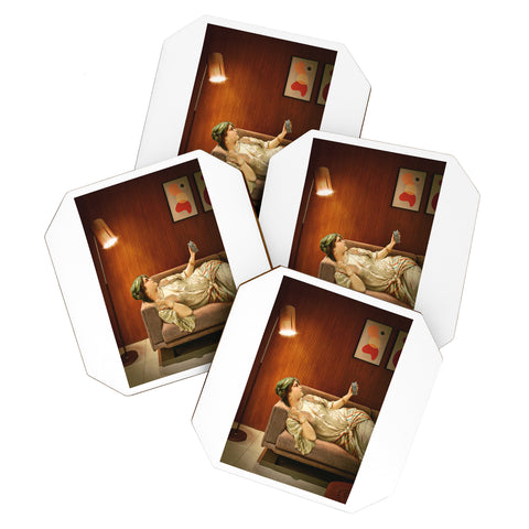 Jonas Loose Text Me Coaster Set