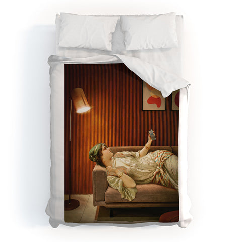 Jonas Loose Text Me Duvet Cover