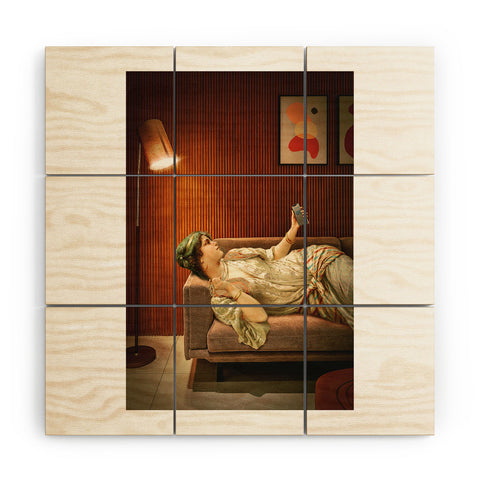 Jonas Loose Text Me Wood Wall Mural