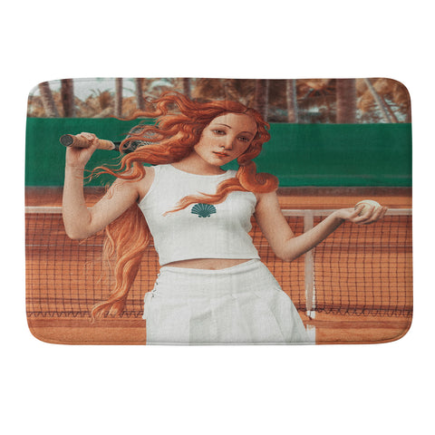 Jonas Loose VENUS PLAYING TENNIS Memory Foam Bath Mat