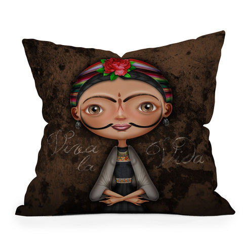Jose Luis Guerrero Fridali Outdoor Throw Pillow