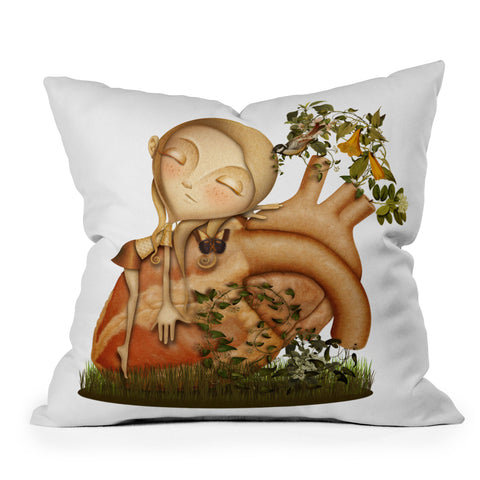 Jose Luis Guerrero Lullaby Outdoor Throw Pillow