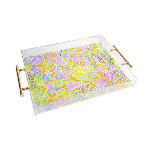 Joy Laforme Abstract Tropics II Acrylic Tray