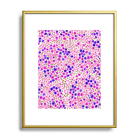 Joy Laforme Azalea In Purple Metal Framed Art Print