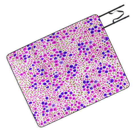 Joy Laforme Azalea In Purple Picnic Blanket
