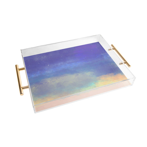 Joy Laforme Bonne Nuit Blue Acrylic Tray