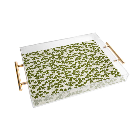 Joy Laforme Fields of Clover Acrylic Tray
