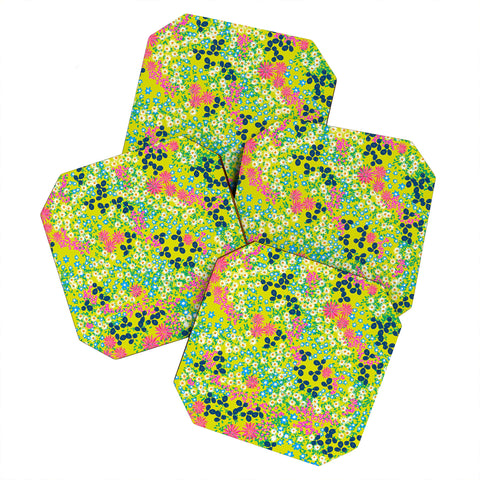 Joy Laforme Flower Bed III Coaster Set