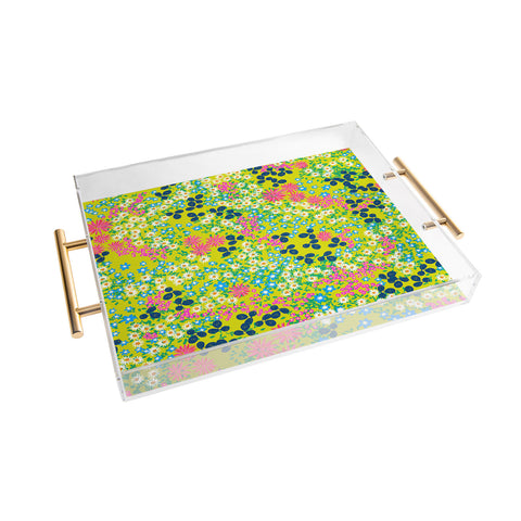 Joy Laforme Flower Bed III Acrylic Tray