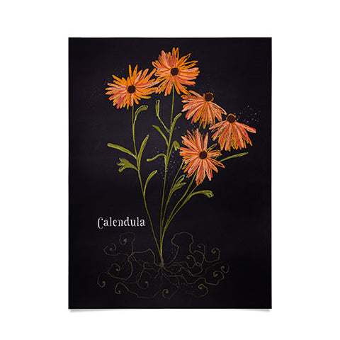 Joy Laforme Herb Garden Calendula Poster