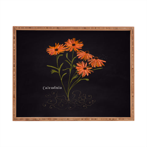 Joy Laforme Herb Garden Calendula Rectangular Tray