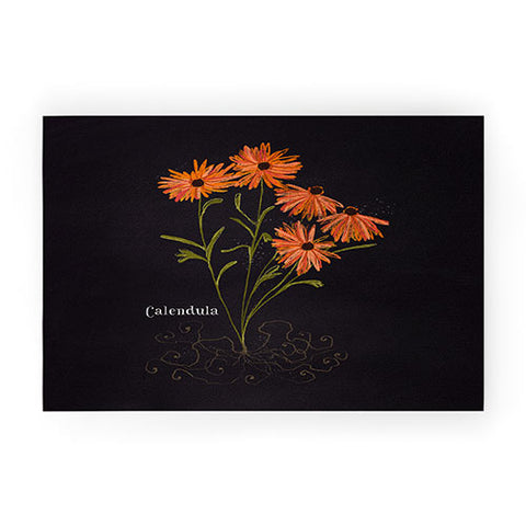 Joy Laforme Herb Garden Calendula Welcome Mat