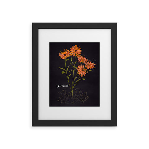 Joy Laforme Herb Garden Calendula Framed Art Print