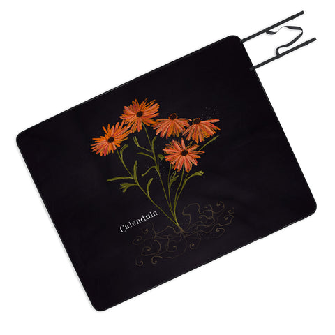 Joy Laforme Herb Garden Calendula Picnic Blanket