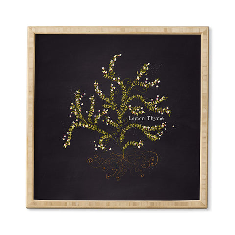Joy Laforme Herb Garden Lemon Thyme Framed Wall Art