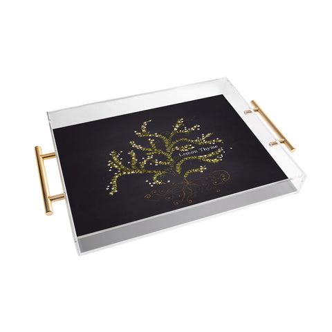 Joy Laforme Herb Garden Lemon Thyme Acrylic Tray