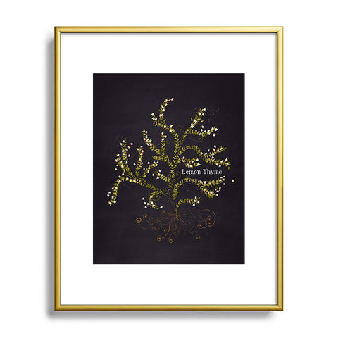 Joy Laforme Herb Garden Lemon Thyme Metal Framed Art Print