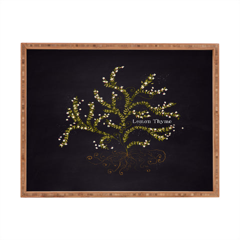 Joy Laforme Herb Garden Lemon Thyme Rectangular Tray