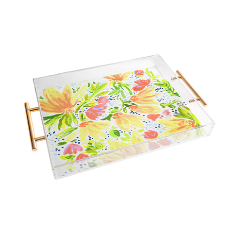 Joy Laforme Orange Blossom Acrylic Tray