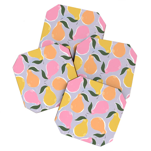 Joy Laforme Pear Confetti Coaster Set