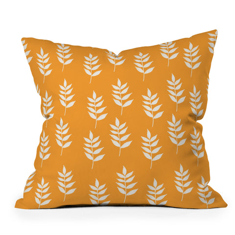 Joy Laforme Summer Garden Mini Leaf Outdoor Throw Pillow