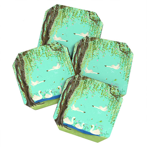 Joy Laforme Swan Lake Coaster Set