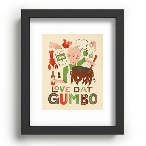Jude Landry Love Dat Gumbo Recessed Framing Rectangle