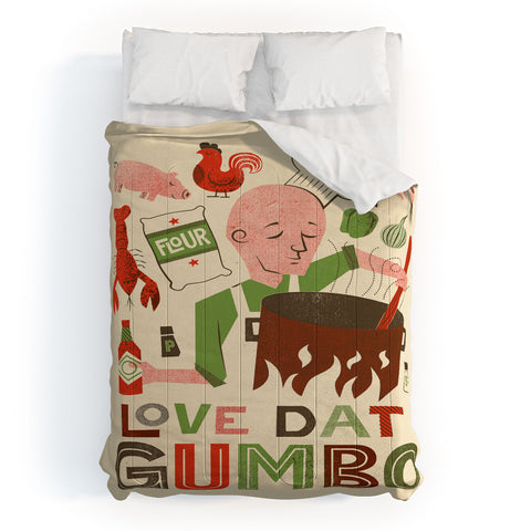 Jude Landry Love Dat Gumbo Comforter