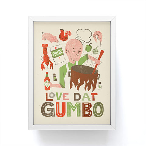 Jude Landry Love Dat Gumbo Framed Mini Art Print