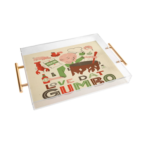 Jude Landry Love Dat Gumbo Acrylic Tray