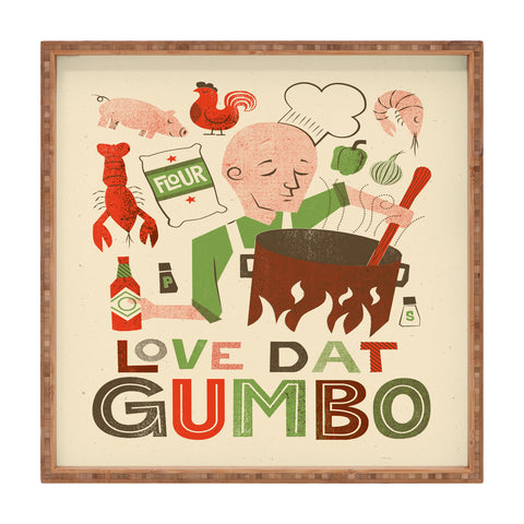 Jude Landry Love Dat Gumbo Square Tray