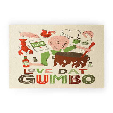 Jude Landry Love Dat Gumbo Welcome Mat