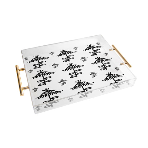 Julia Da Rocha All Seeing Flower Acrylic Tray