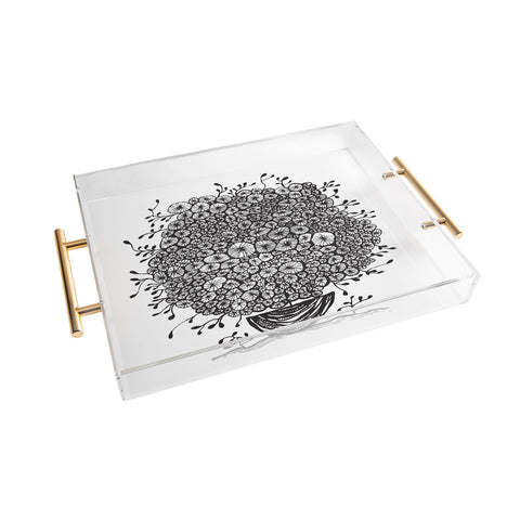 Julia Da Rocha Bouquet Of Flowers 1 Acrylic Tray