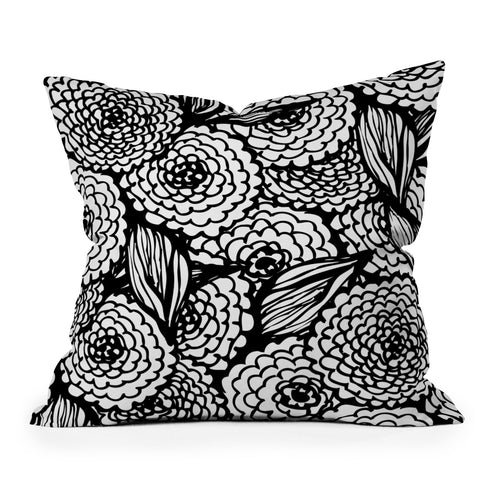 Julia Da Rocha Bouquet Of Flowers Love Outdoor Throw Pillow