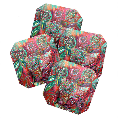 Julia Da Rocha Crazy Bloom Coaster Set
