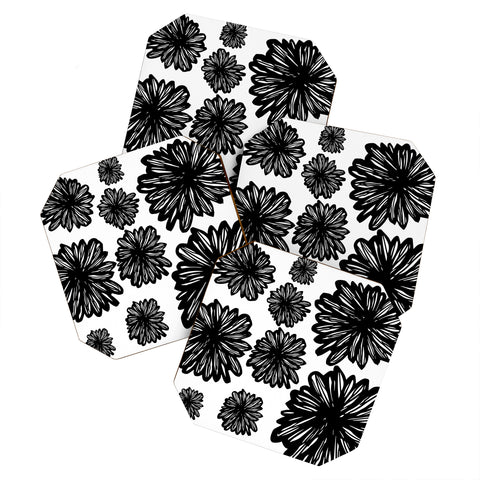 Julia Da Rocha Flores Negra Coaster Set