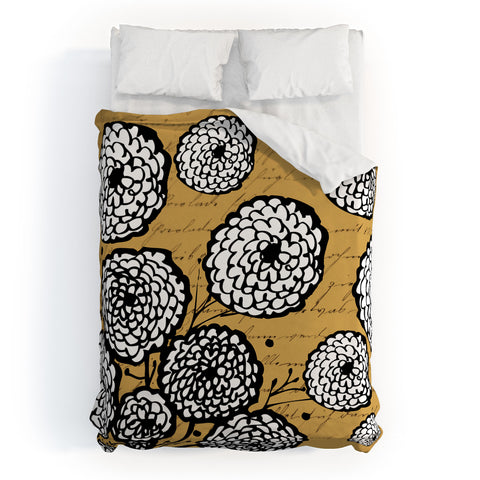 Julia Da Rocha Flowery Letter Duvet Cover