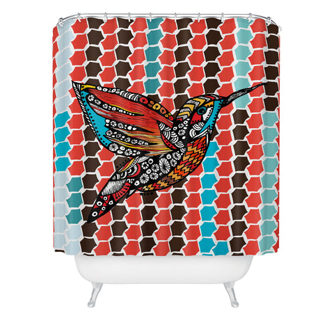 Julia Da Rocha Humm Shower Curtain